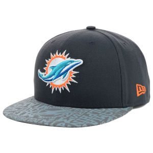 Miami Dolphins New Era 2014 NFL Draft Graphite 59FIFTY Cap