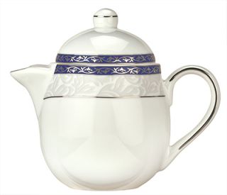 Syracuse China 15 oz Scarborough Tea Pot   Lid, Glazed, White