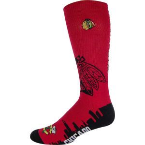 Chicago Blackhawks For Bare Feet Skyline City Crew Sock