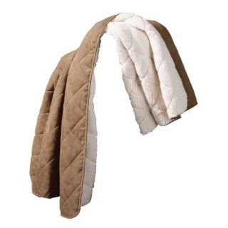 Sure Fit Sherpa Suede 50x60 Throw Pet Cover  Cocoa