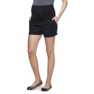 Liz Lange for Target Maternity 6 Twill Shorts   Black XS
