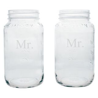 Mason Jars   Mr. & Mr. (Set of 2