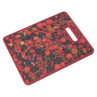 Farberware 11x14 Photo Real Image Cutting Board   All Over Berries