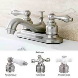 Satin Nickel Classic Two handle Bathroom Faucet