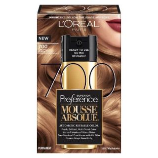 LOreal Paris Superior Preference Mousse Absolue Reusable Hair Color   700 Pure