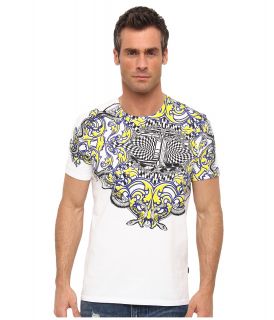 Just Cavalli S/S Crewneck Print Tee Mens T Shirt (White)