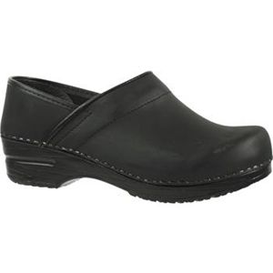 Sanita Clogs Mens Professional Oil Narrow Black Shoes, Size 44 N   450212M 02