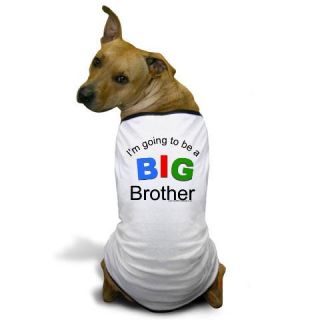 Tricolor Im going to be a big brother Dog T Shirt