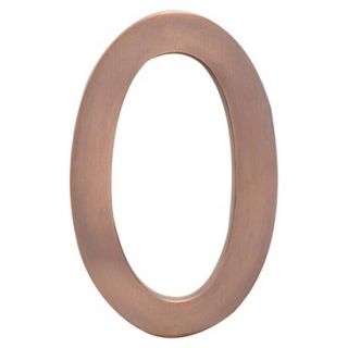 Architectural Mailboxes 5 House Number 0   Antique Copper