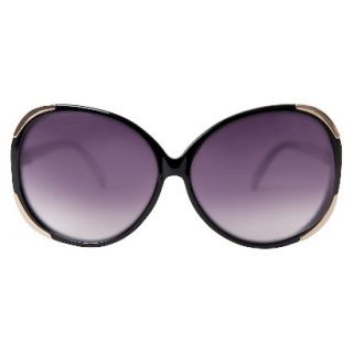 Womens Oversized Sunglasses with Gold Accent   Tortoise
