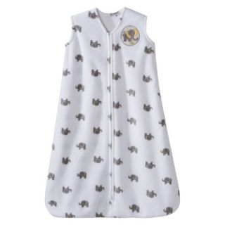 HALO SleepSack Wearable Blanket Microfleece   Gray Polka Dot Elephant (Small)