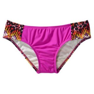 Juniors Hipster Swim Bottom  Magenta XL