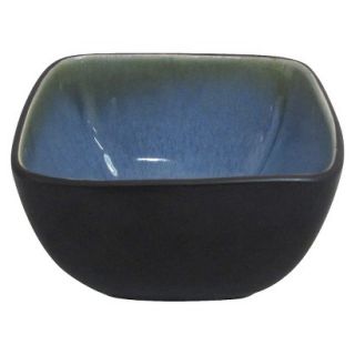 Threshold Elemental Ocean Square Stoneware Bowl Set of 4   Blue