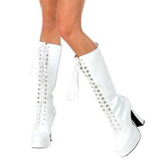 Easy White Adult Boots   10.0