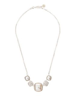 Mabe Pearl & Cubic Zirconia Necklace
