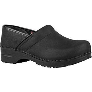 Sanita Clogs Mens Professional Oil Black Shoes, Size 48 M   450206M 02