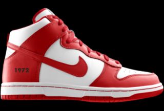 Nike Dunk High Be True iD Custom Kids Shoes (4y 6y)   Red