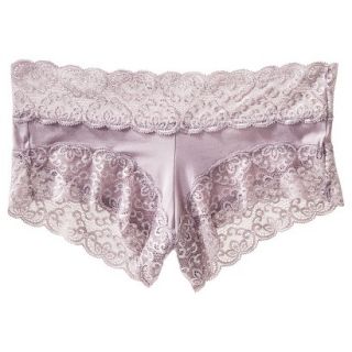 Gilligan & OMalley Womens Micro With Lace Trim Boyshort   Enzo Dust XS