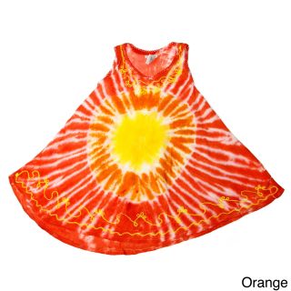 Ingear Girls Embroidered Tie dye Dress