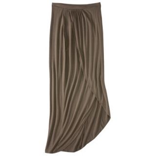 Mossimo Womens Wrap Front Maxi Skirt   Timber XXL