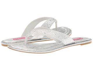 Betsey Johnson Ggemm Womens Slide Shoes (Silver)