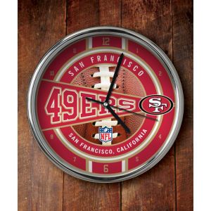 San Francisco 49ers Chrome Clock