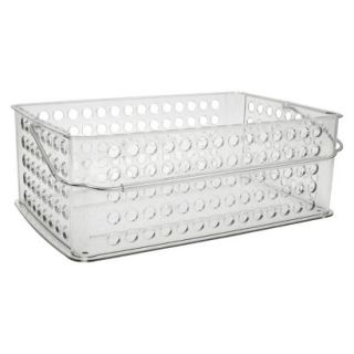 InterDesign Large Plastic Tote Basket   Clear