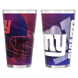 Boelter Brands NFL 2 Pack New York Giants Shadow Style Pint Glass   Multicolor
