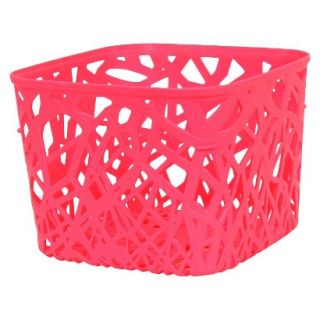 Room Essentials Branch Weave Small Storage Bins   Set of 4   Luminous Coral