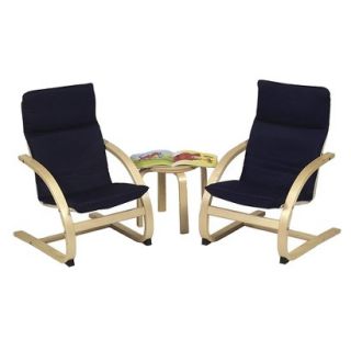 Kids Table and Chair Set Guidecraft Kiddie Table and 2 Chair Set   Navy