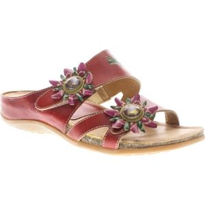 Spring Step Womens Melange Red Sandals, Size 40 M   Melange R