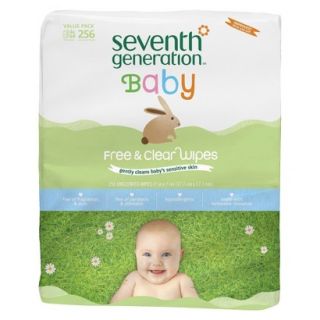 Seventh Generation Free and Clear Baby Wipes   256 Count