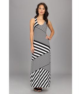 Calvin Klein Striped MJ Maxi Dress Womens Dress (Black)