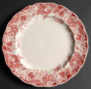 Johnson Brothers Strawberry Fair Pink Luncheon Plate, Fine China Dinnerware   Ol