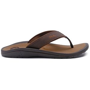 Olukai Mens Ohana Dark Java Ray Sandals, Size 14 M   10110 4827