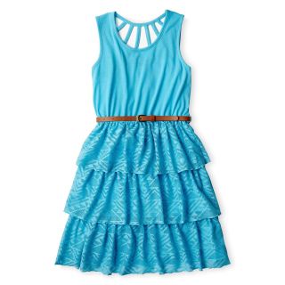 Disorderly Kids Lace Tiered Sleeveless Dress   Girls   7 16, Aqua, Girls
