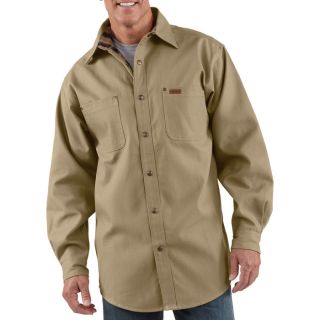 Carhartt Canvas Shirt Jacket   Cottonwood, 2XL, Model S296