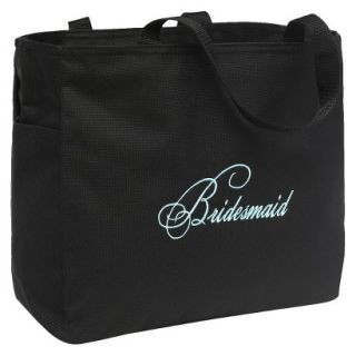 Bridesmaid Diamond Tote Bag   Black