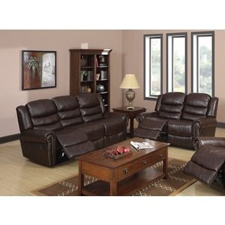 Godfather Brown Reclining Sofa And Loveseat Set