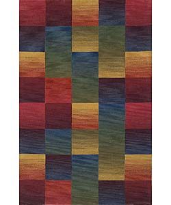 Ombre Boxes Multicolor Rug (35 X 55)