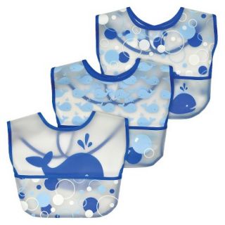 Green Sprouts Waterproof Pocket Bib  Whales (3 Pack)