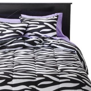 Xhilaration Zebra Comforter Set   Queen