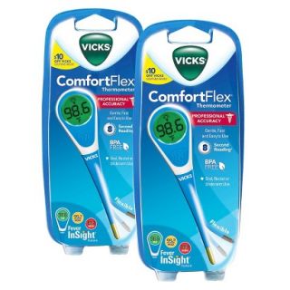 Vicks ComfortFlex Thermometer V966   2 Pack