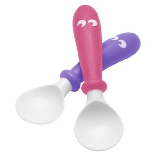 BABYBJ�RN 2pk Spoon Set   Purple/Pink