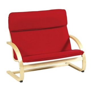 Accent Chair Kids Sofa Guidecraft Kiddie Couch   Red