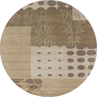 Hand tufted Hesiod Beige Rug (8 X 8 Round)