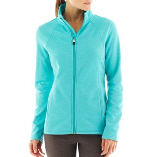 Xersion Space Dyed Full Zip Knit Jacket, Breeze, Womens