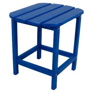 Polywood South Beach Patio Side Table   Pacific Blue