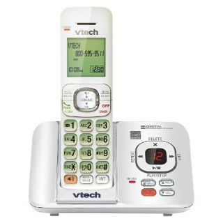 VTech DECT 6.0 Cordless Phone System (CS6529W) with Answering Machine, 1