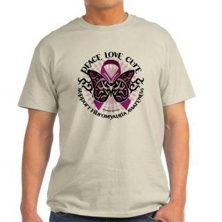  Fibromyalgia Butterfly Tribal Light T Shirt